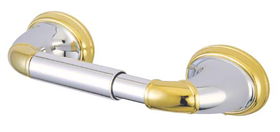 Kingston Brass Decorative Tissue Holder BA628CPB, Chrome with Polished Brass Accentskingston 