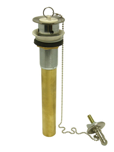 Kingston Brass P.O Lavatory Drain and Chain CC1008, Satin Nickel