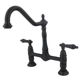 Kingston Brass Two Handle Centerset Deck Mount Kitchen Faucet KS1175AL, Oil Rubbed Bronze