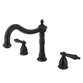 Kingston Brass Two Handle 8 in. to 16 in. Widespread Roman Tub Filler KS1345AL, Oil Rubbed Bronze