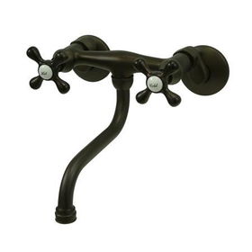 Kingston Brass Two Handle Widespread Wall Mount Kitchen Faucet KS216ORB, Oil Rubbed Bronzekingston 