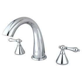 Kingston Brass Two Handle 8 in. to 16 in. Widespread Roman Tub Filler KS2361AL, Chrome