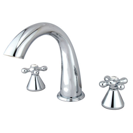 Kingston Brass Two Handle 8 in. to 16 in. Widespread Roman Tub Filler KS2361AX, Chromekingston 