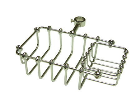 Kingston Brass 7 in. Riser Mount Soap Basket CC2141, Chromekingston 