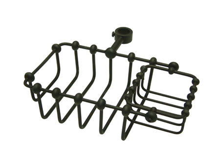 Kingston Brass 7 in. Riser Mount Soap Basket CC2145, Oil Rubbed Bronze