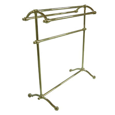 Kingston Brass Free Standing Towel Rack CC2292, Polished Brass