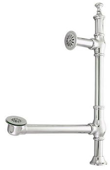 Kingston Brass British Lever Style Drain CC3098, Satin Nickel