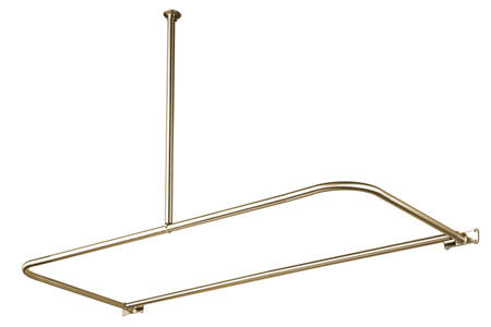 Kingston Brass D to Shape Shower Rod CC3138, Satin Nickelkingston 