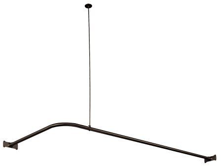 Kingston Brass Corner Shower Rod CC3145, Oil Rubbed Bronze