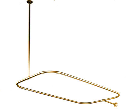 Kingston Brass Shower Ring with Ceiling Support CC3152, Polished Brass