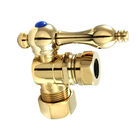 Kingston Brass Angle Stop Shut Off Valve CC54302, Polished Brasskingston 