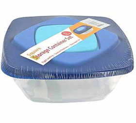 Square Container Set 6 Piece Case Pack 24