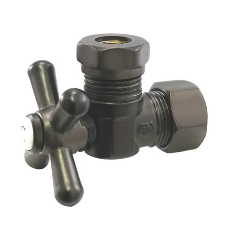 Kingston Brass Angle Stop Shut Off Valve CC54305X, Oil Rubbed Bronze