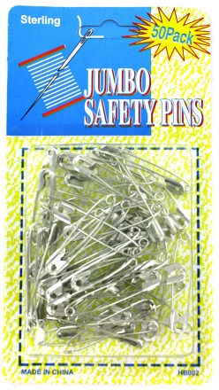 Jumbo Safety Pins Case Pack 48jumbo 