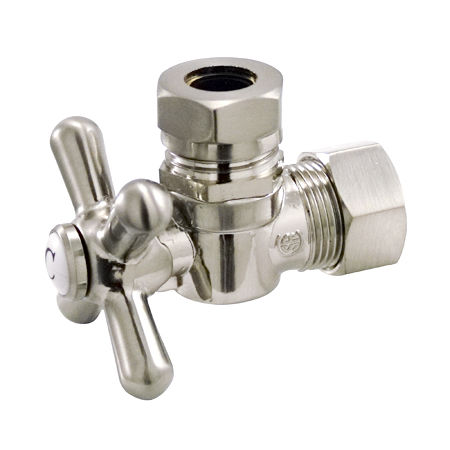 Kingston Brass Angle Stop Shut Off Valve CC54308X, Satin Nickelkingston 