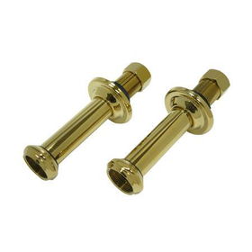 Kingston Brass 6 in. Wall Mount Extension For Clawfoot Faucet CCU4202, Polished Brass