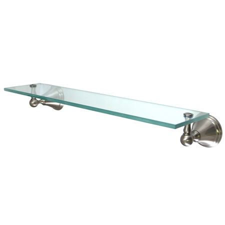 Kingston Brass Decorative Glass Shelf BA2979SN, Satin Nickelkingston 