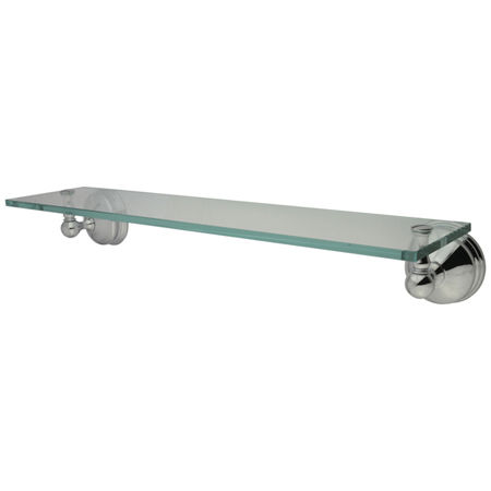 Kingston Brass Decorative Glass Shelf BA1169C, Chrome