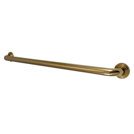 Kingston Brass 30 in. Decorativeative Grab Bar DR214302, Polished Brass