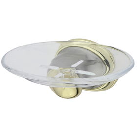 Kingston Brass Decorative Wall to Mount Soap Dish BA625SNPB, Satin Nickel with Polished Brass Accentskingston 