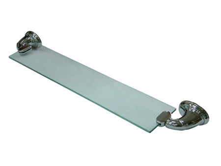 Kingston Brass Decorative Glass Shelf BA629C, Chrome