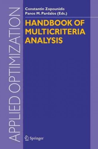 Handbook of Multicriteria Analysishandbook 