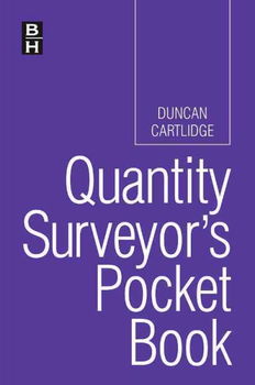 Quantity Surveyor's Pocket Bookquantity 