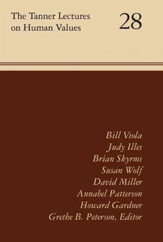 The Tanner Lectures on Human Valuestanner 