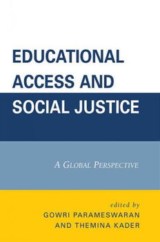 Educational Access and Social Justiceeducational 