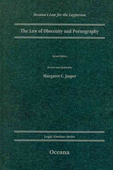 The Law of Obscenity and Pornographylaw 
