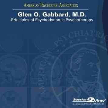 Principles of Psychodynamic Psychotherapyprinciples 