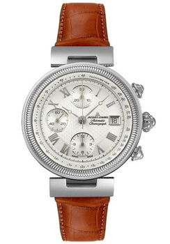 Men's Classic Chronograph Automatic Brown Alligatormen 