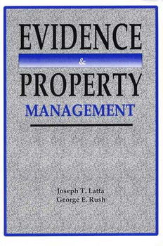 Evidence And Property Managementevidence 