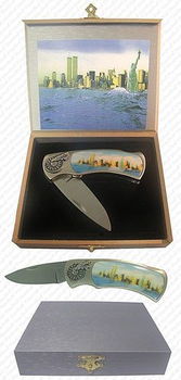 NYC Skyline Memorial Pocket Knife