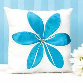 Aqua Blossom Pillow Case Pack 1aqua 