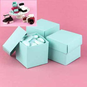 Eggshell Blue Mix & Match Favor Boxes Case Pack 1eggshell 
