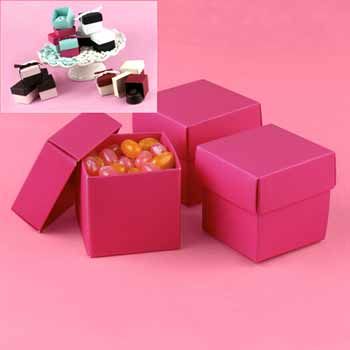 Fuchsia Mix & Match Favor Boxes Case Pack 1fuchsia 