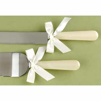 Ivory Pearl Handle Serving Set Case Pack 1ivory 