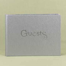 Silver Funky Guest Book Case Pack 1silver 