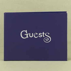 Purple Funky Guest Book Case Pack 1purple 