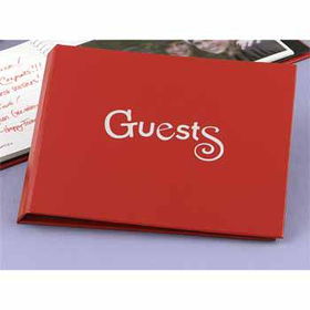 Red Funky Guest Book Case Pack 1red 