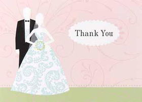 Bride & Groom Thank You Cards Case Pack 1bride 