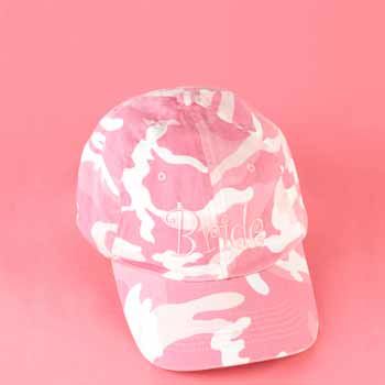 Pink Bride Camouflage Cap Case Pack 1pink 