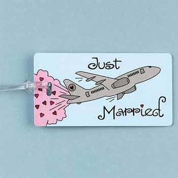 Just Married Luggage Tag