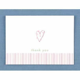 Pink Heart Thank You Cards Case Pack 1pink 