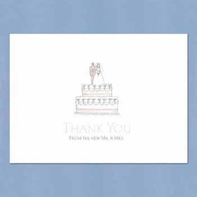 Mr. & Mrs. Thank You Cards W/Envelopes Case Pack 1mrs 