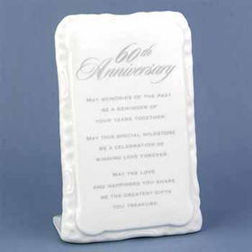 60th Anniversary Plaque Case Pack 1anniversary 