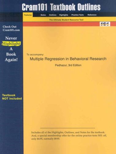 Multiple Regression in Behavioral Researchmultiple 