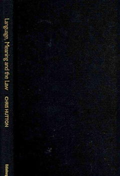 Language, Meaning, and the Lawlanguage 