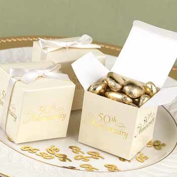 50th Anniversary Favor Boxes Case Pack 1anniversary 